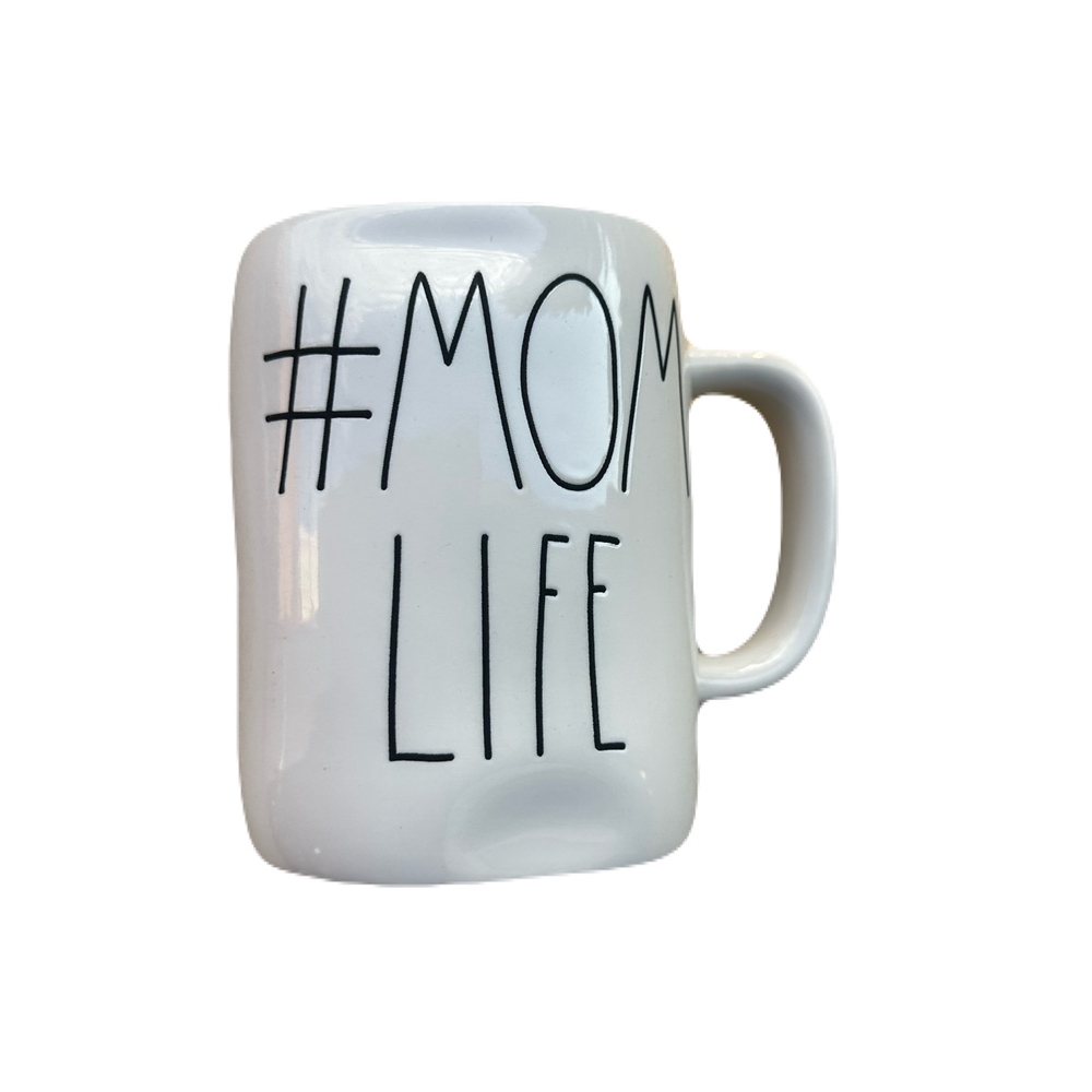 Rae Dunn Artisan Collection Ceramic '# MOM LIFE' Mug